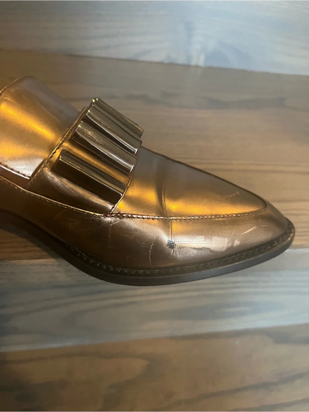 Aquatalia Metallic Bronze Women’s Flats Size 7.5